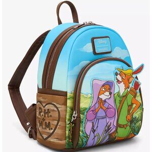 Loungefly: Disney Robin Hood & Maid Marian Mini Backpack *NWT*